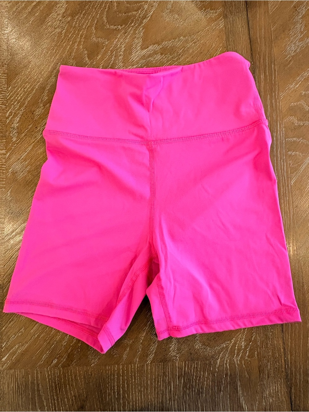 SHEIN High-Waist Bike Shorts - Neon Pink